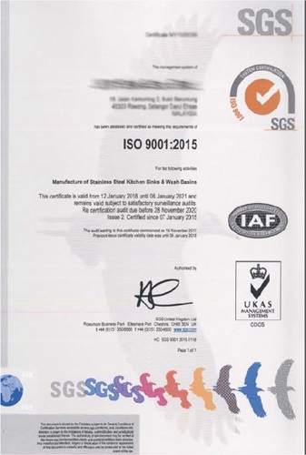 Symbolsink first stainless steel sink factory ISO certification